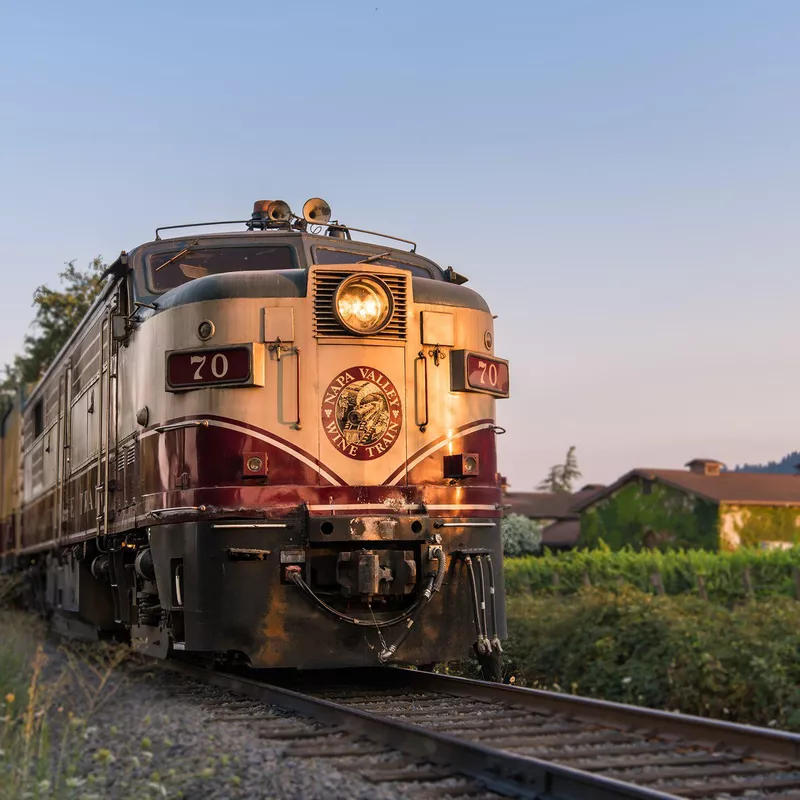 Wine train in Napa Valley