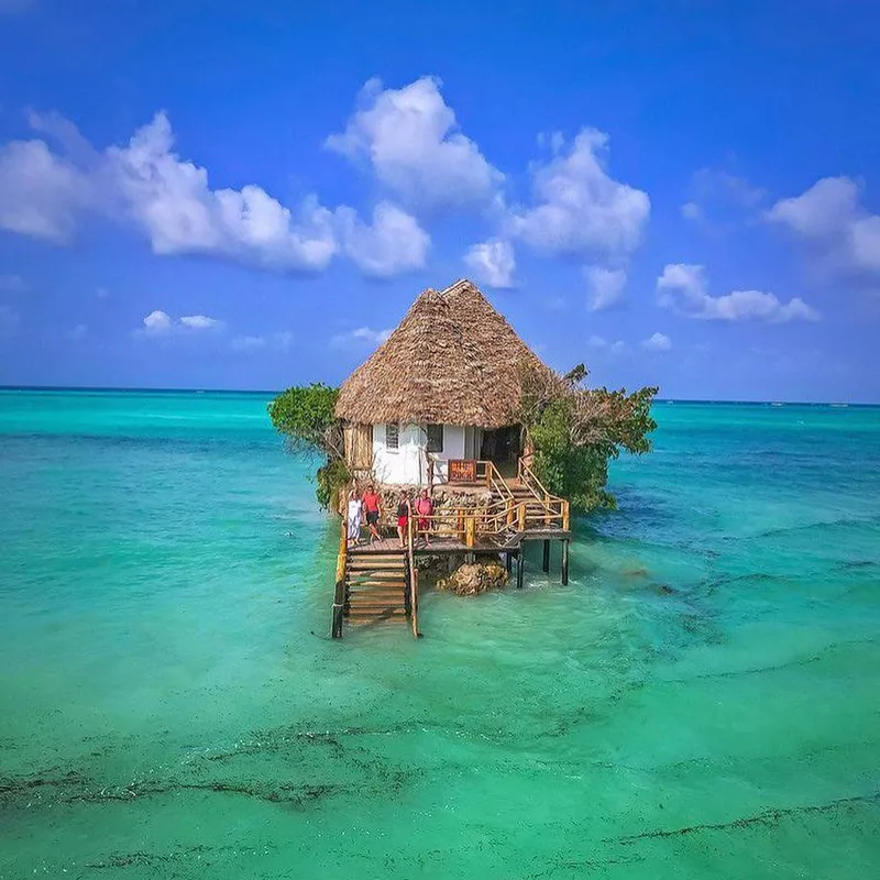 The Rock restaurant in Zanzibar