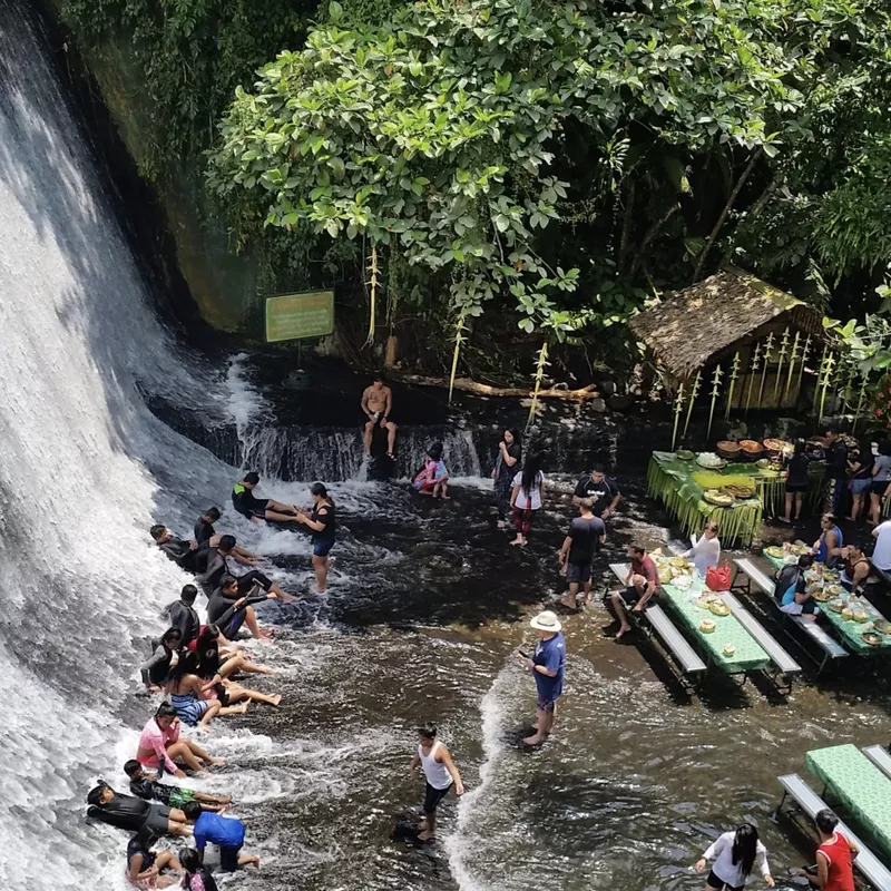 Villa Escudero Waterfall Restaurant