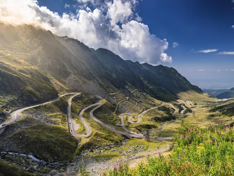 Transfagarasan Highway, beautiful road in Romania