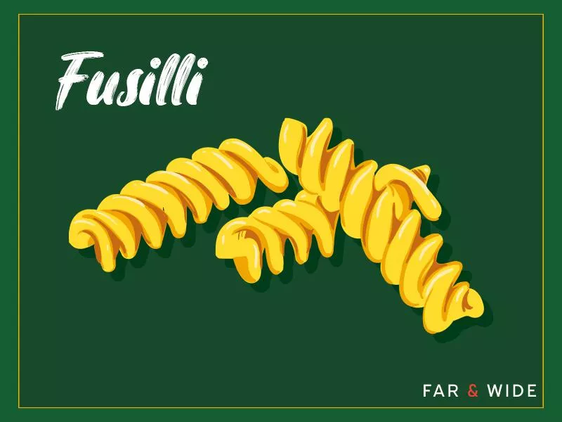 Fusilli pasta graphic