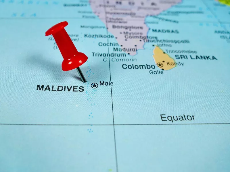 Maldives map