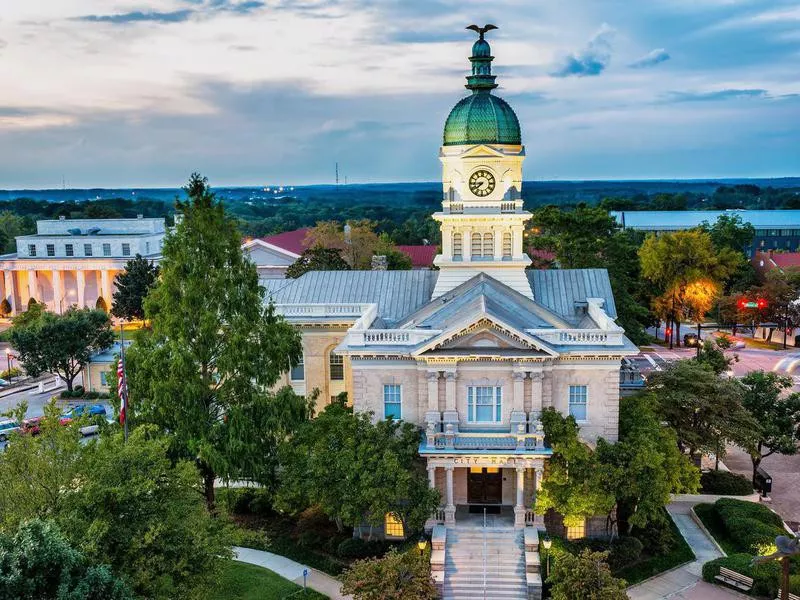 Downtown of Athens, Georgia, USA