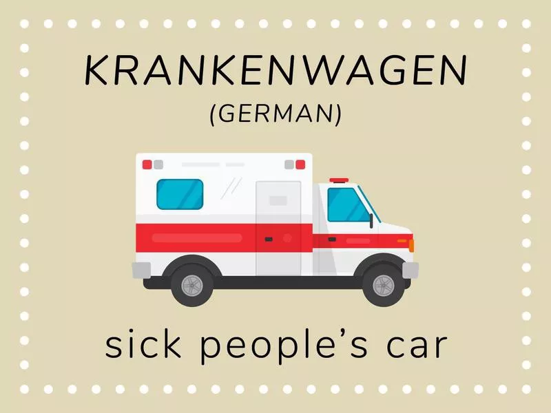 Ambulance in German