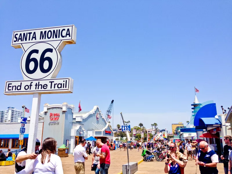 End of Route 66 on Santa Monica Pier