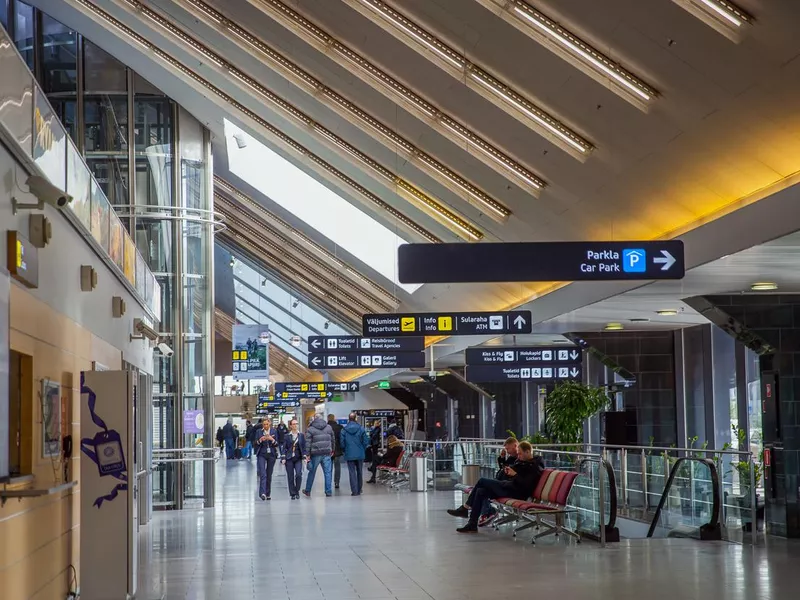 Public area in Lennart Meri Tallinn Airport