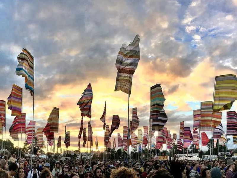 Glastonbury scene