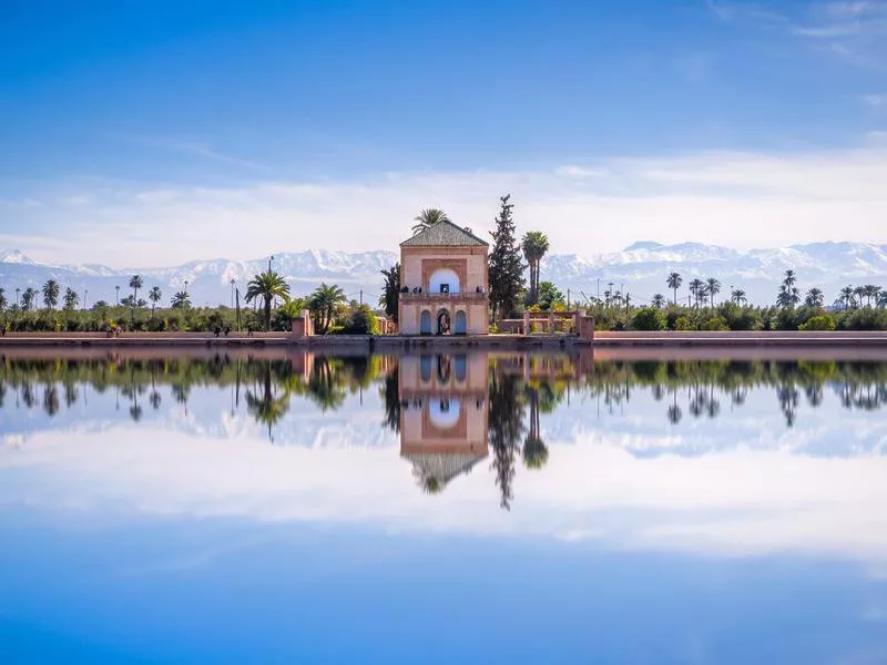 Saadian pavilion in Marrakech, Morocco