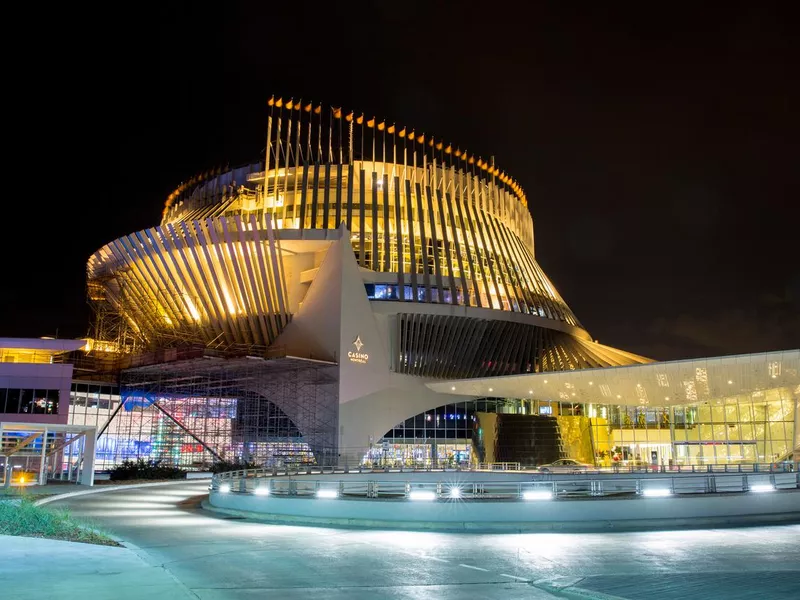 Montreal casino at night