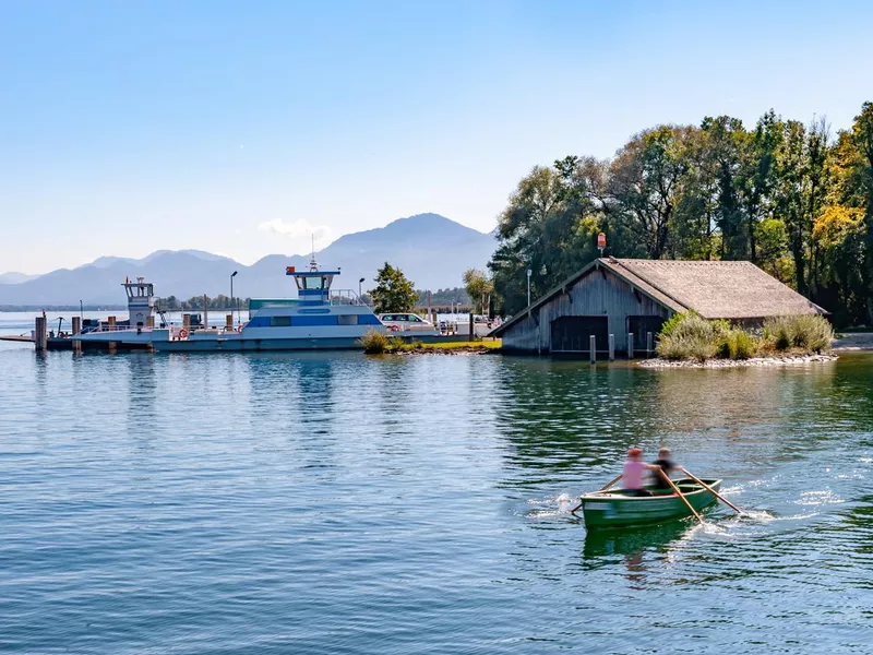 Lake Chiemsee in summer, Bavaria, Germany.