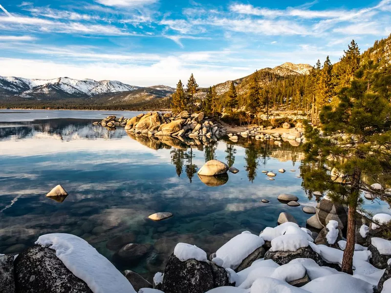 Winter Afternoon at Sand Harbor, Lake Tahoe