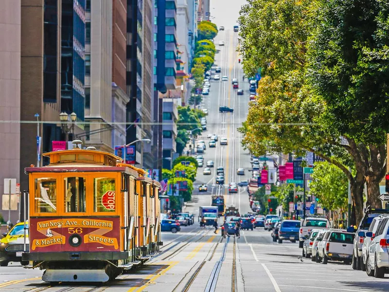 Historic cable car in San Francisco