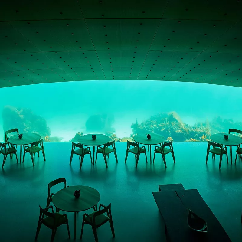 Underwater restaurant in Norway