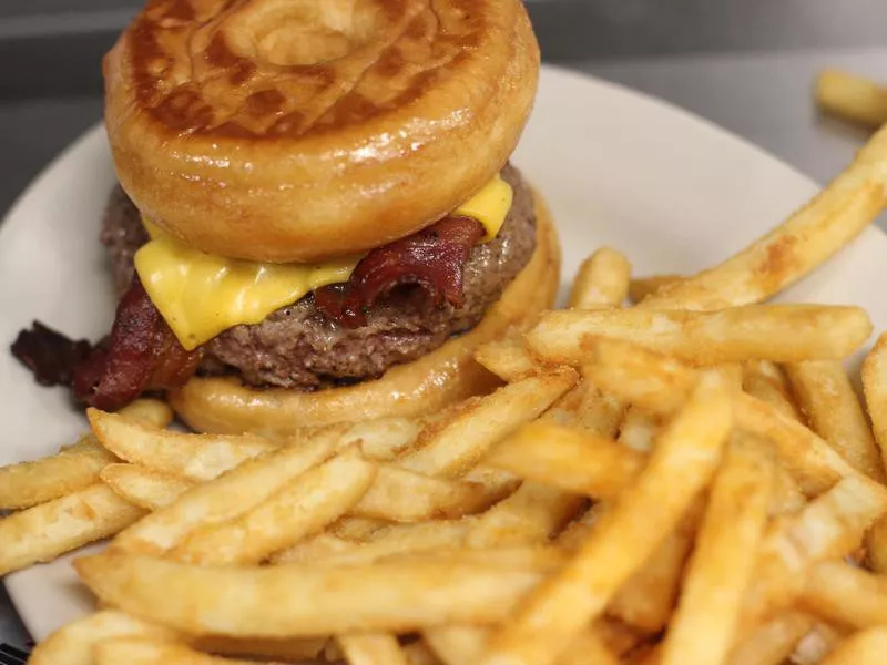 The donut burger