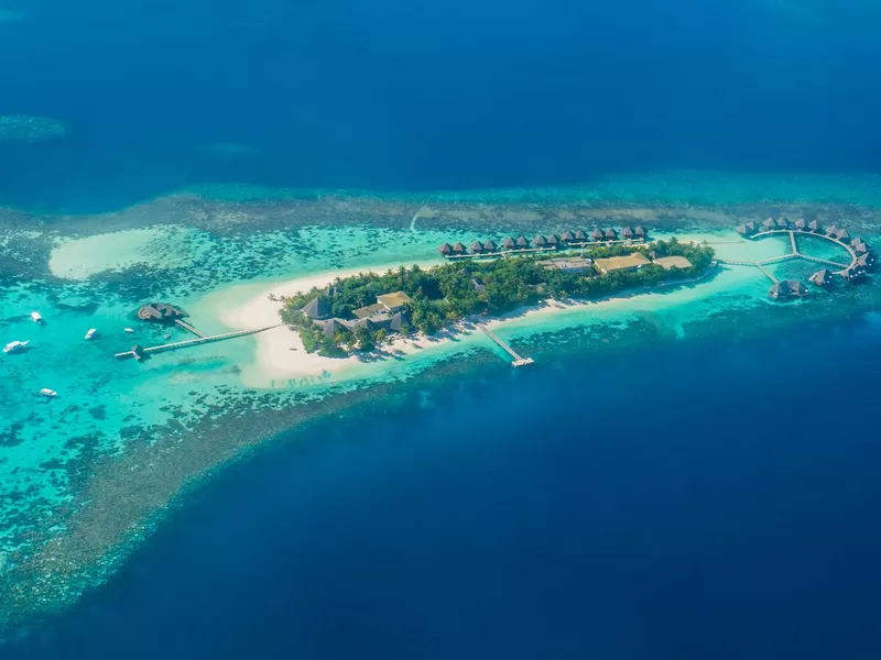 Tropical islands and atolls in Maldives