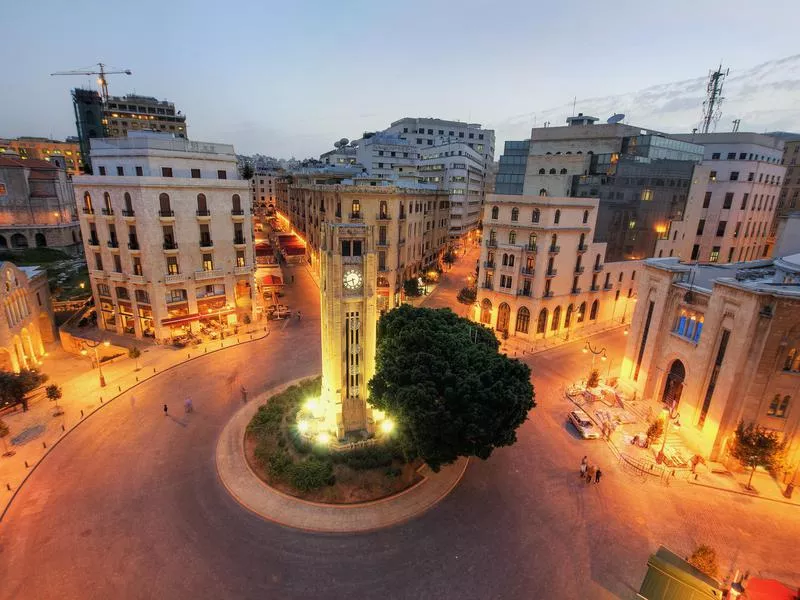 Beirut at night