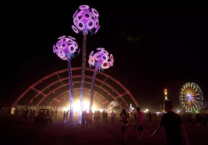 Night scene at Electric Daisy Carnival