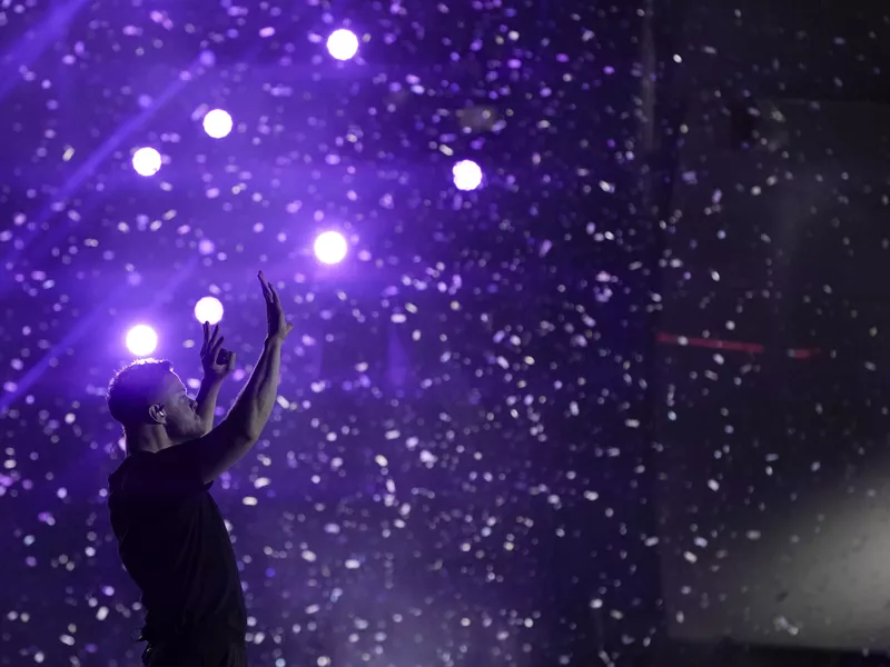 Dan Reynolds of Imagine Dragons performs at Rock in Rio music festival