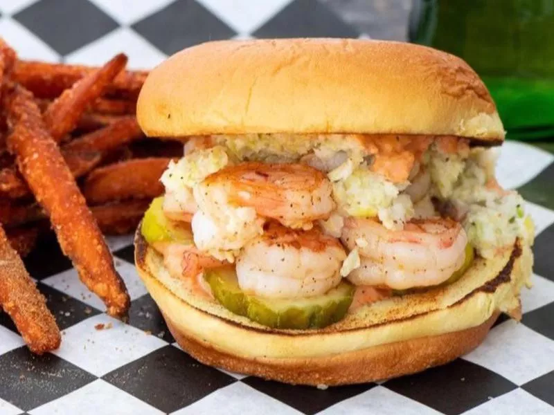 Al's shrimp burger