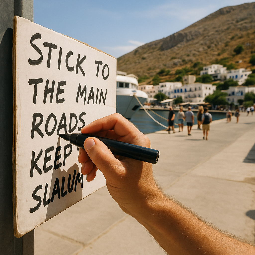 The sign at the dock that changes how you move