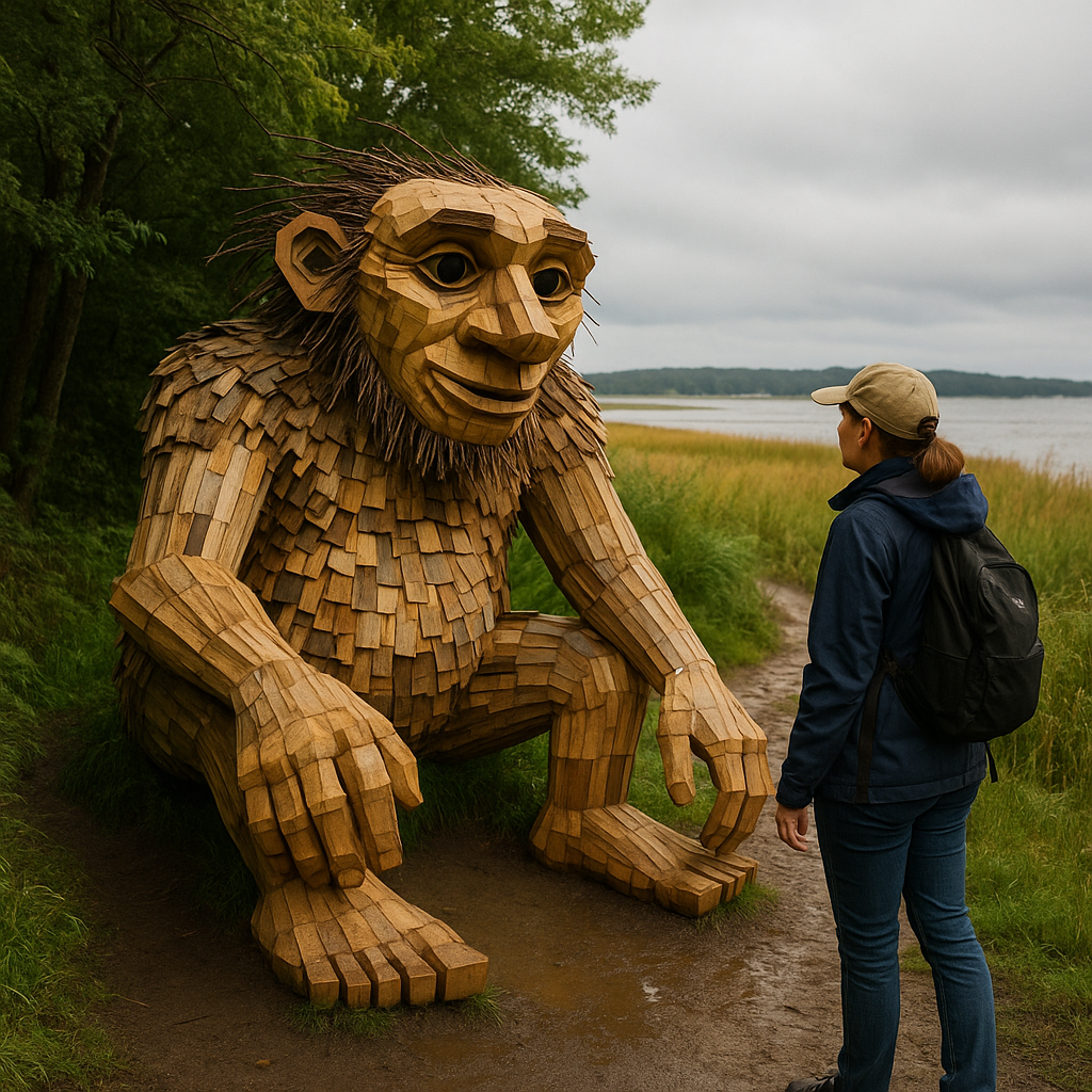 Trolls, not trinkets, in Thomas Dambo's coastal towns