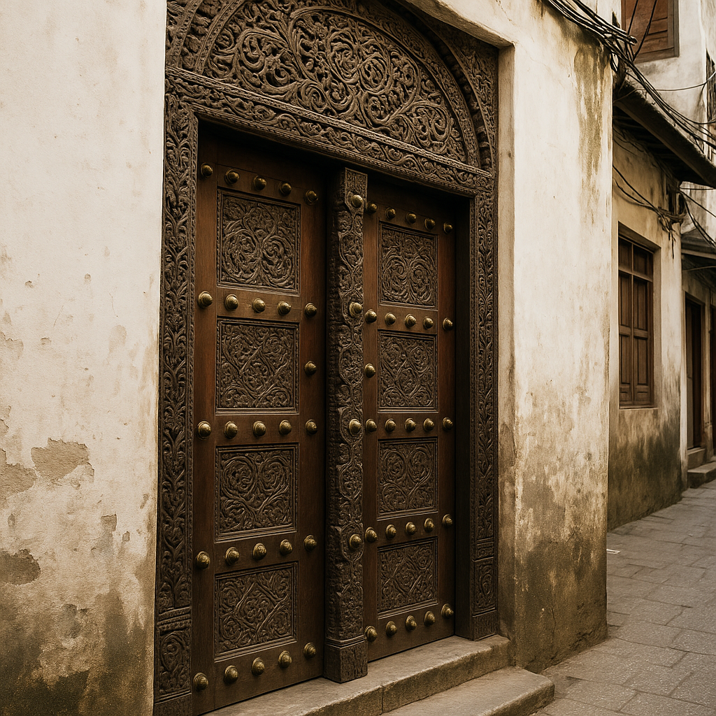Zanzibar Stone Town and the doors that feel like shipping labels