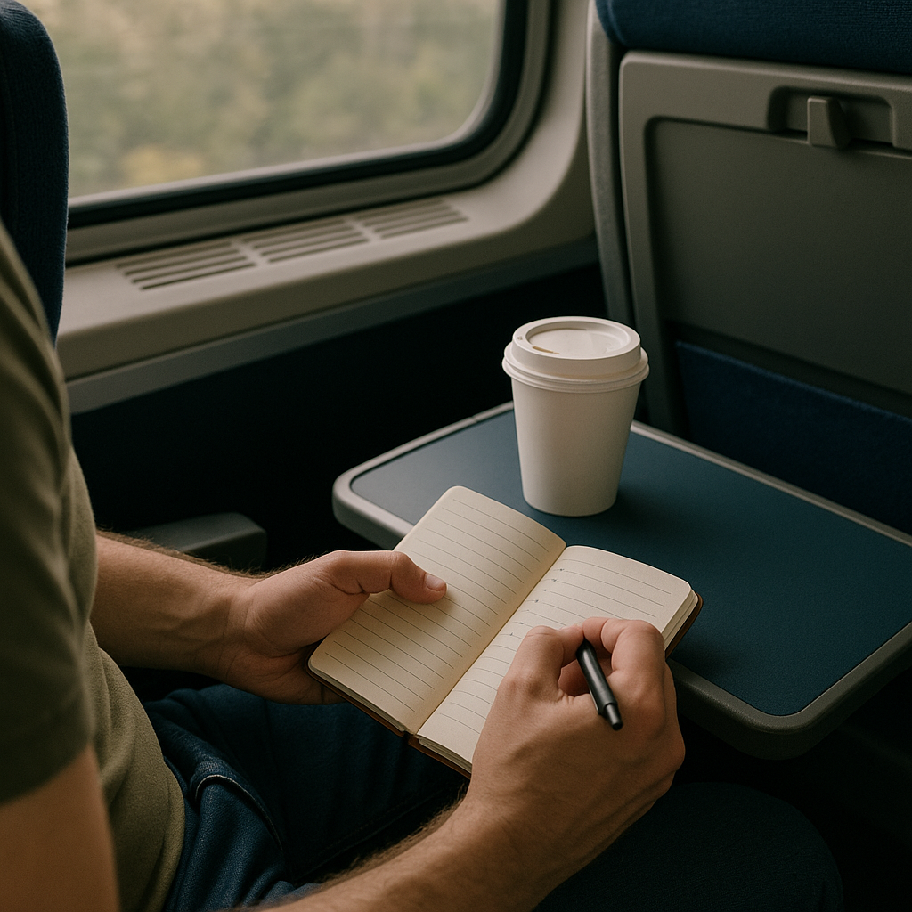 Steal the dining-car rhythm, even if you're in coach