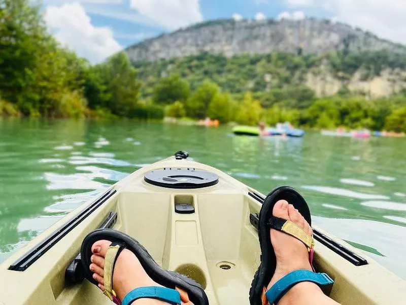 Kayaking in Garner State Park