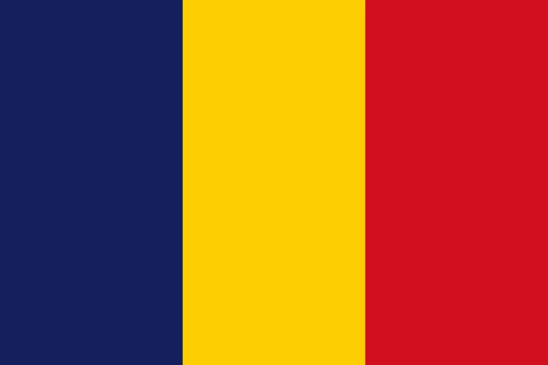 Chad African Country Flag