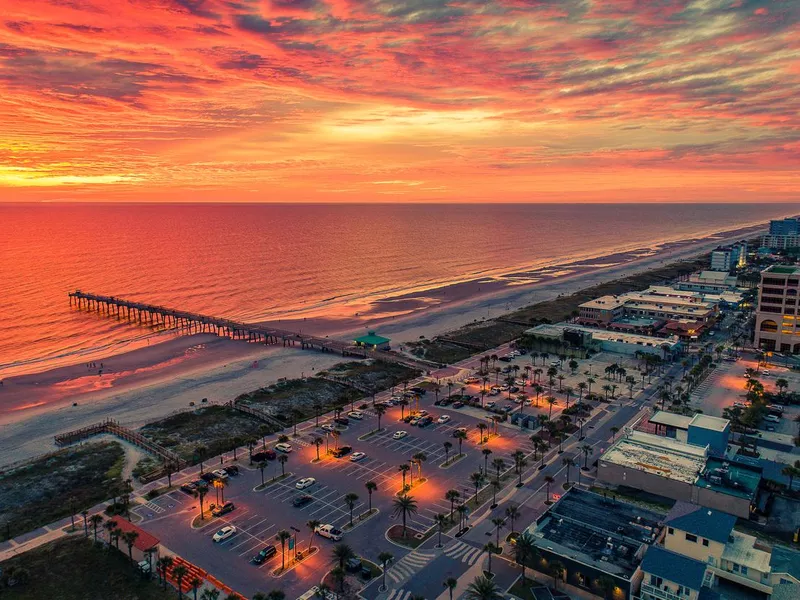 Jacksonville Beach, Florida at Sunrise