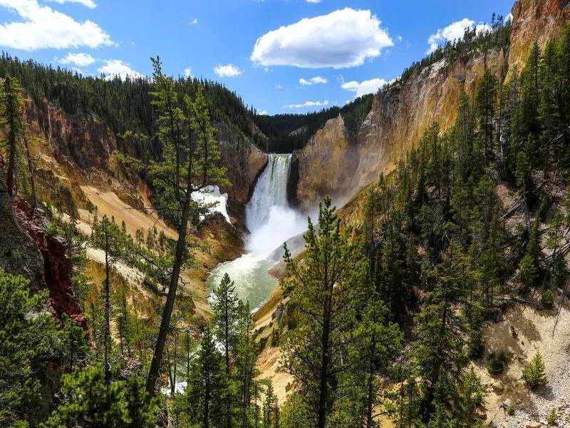 Waterfall in Yellowstone