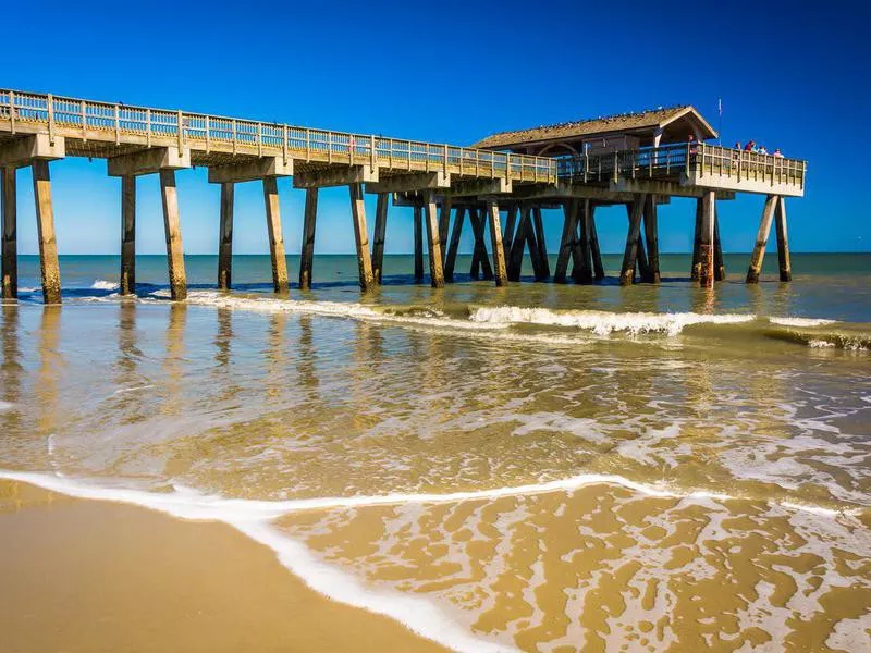 The fishing pier at Tybee Island, Georgia