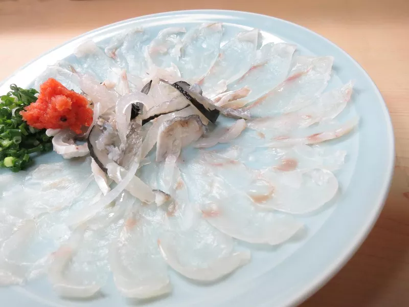 Fugu sashimi