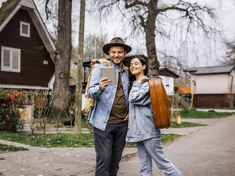 Young couple in serbia