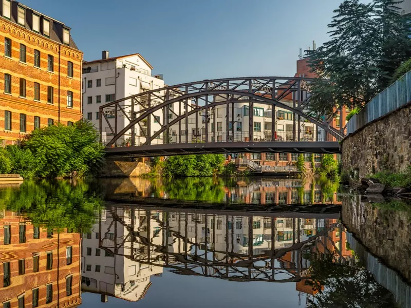 Karl Heine Canal and Leipzig Harbor