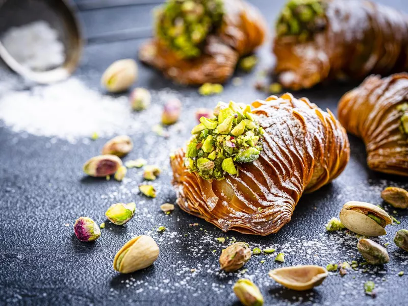 Typical italian dessert sfogliatelle