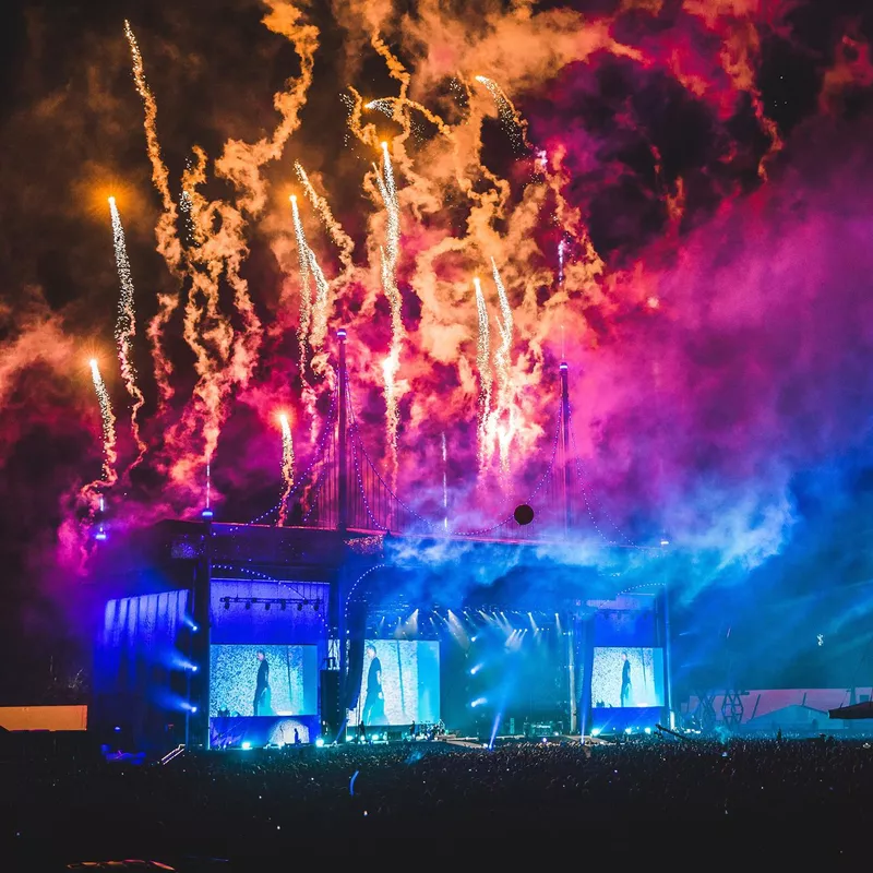 Fireworks over Outside Lands