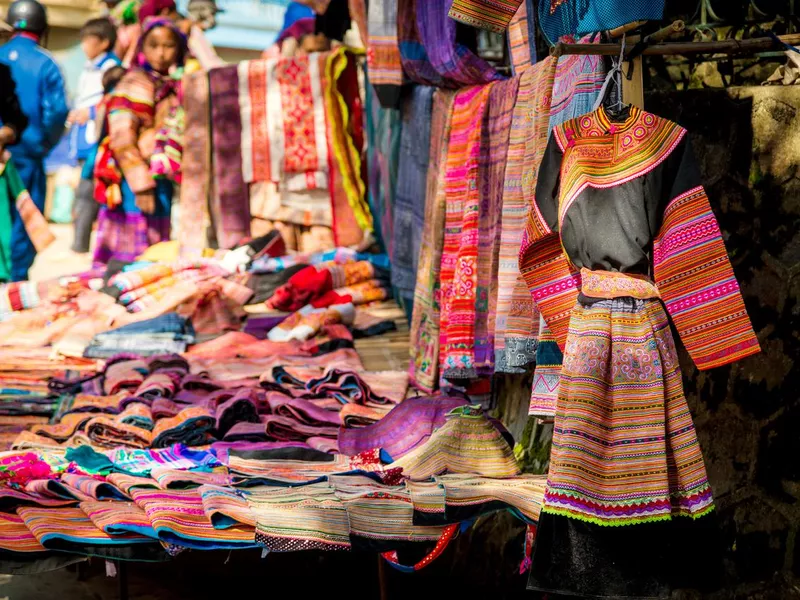 Hmong traditional dress in Bac Ha market, Vietnam