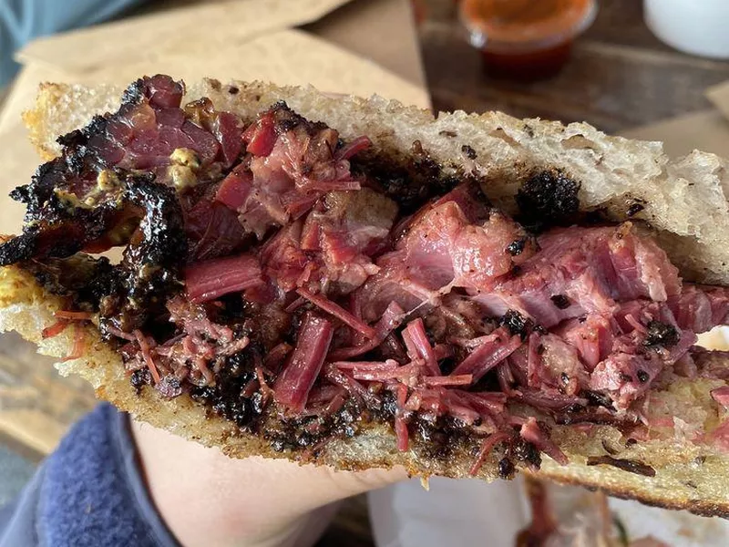 Hometown Bar-B-Que sandwich