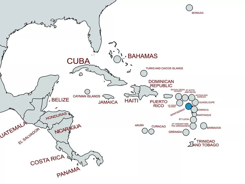 Monserrat map