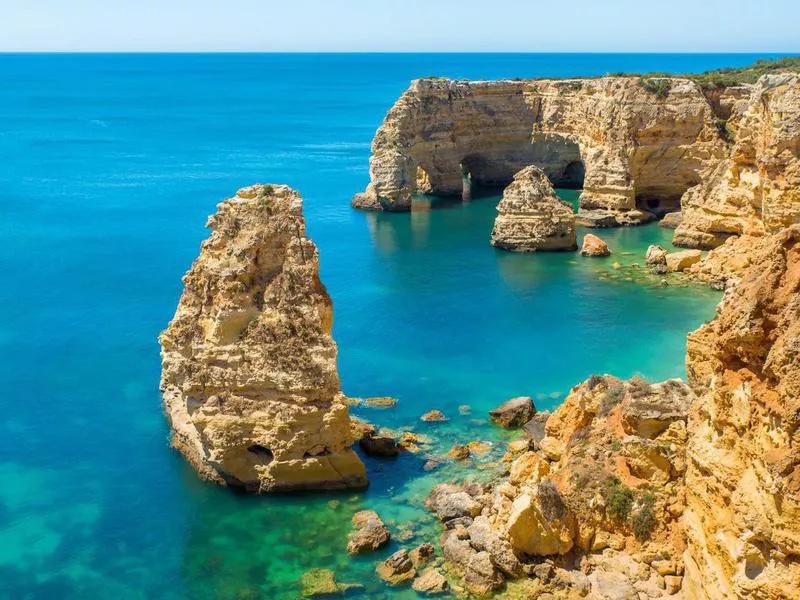 Praia da Marinha in Algarve, Portugal