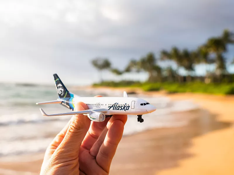 Toy of Alaska Airlines aircraft