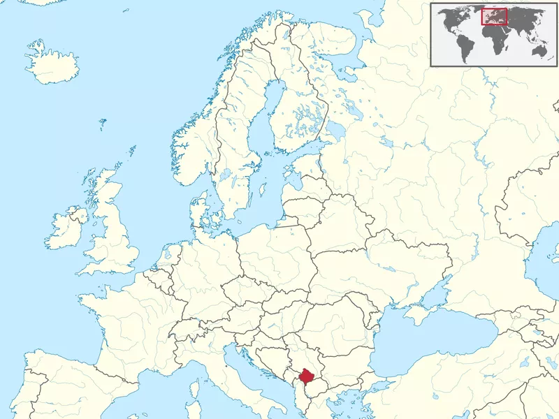 Kosovo map