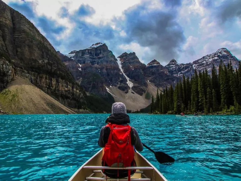 Kayaking in Banff National Park