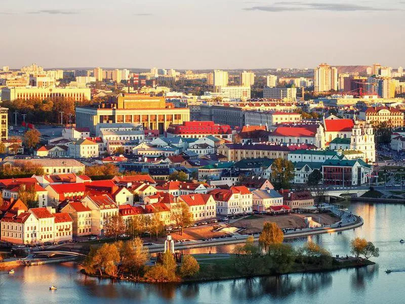 Minsk, Belarus waterfront