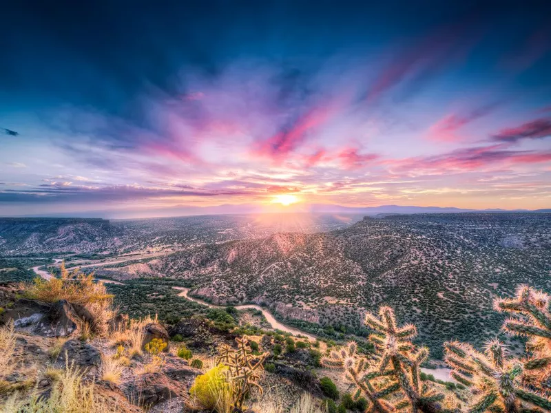 New Mexico Sunrise Over the Rio Grande River