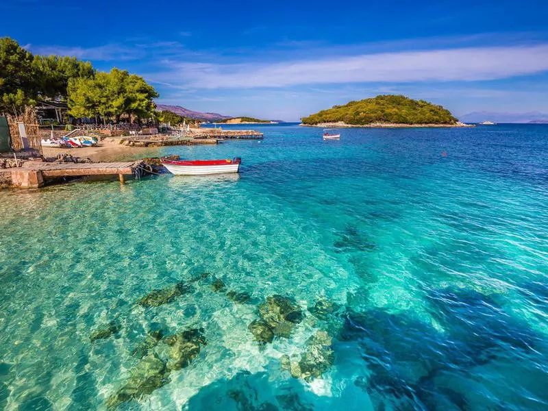 Beach in Ksamil, Albania