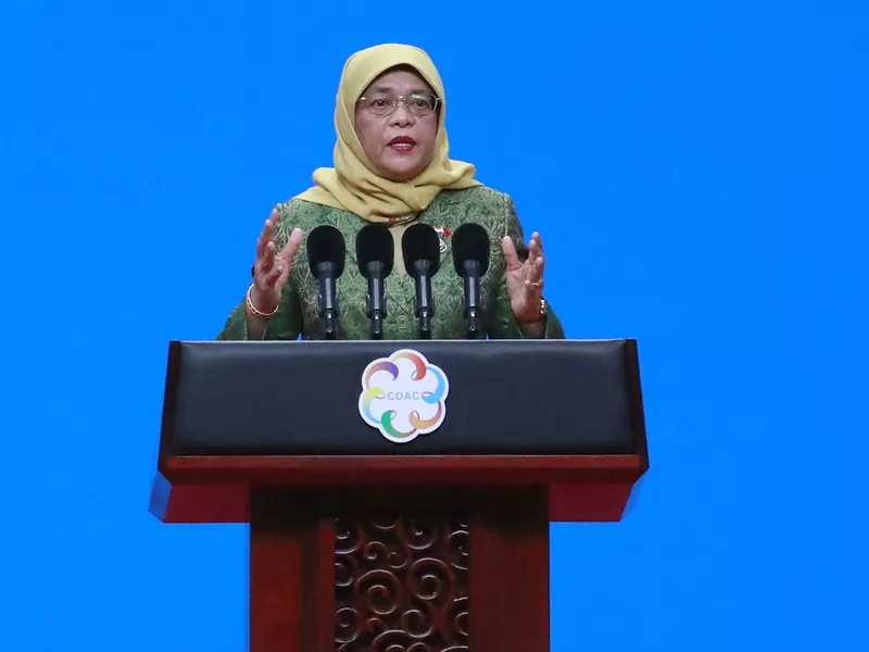 Singapore's President Halimah Yacob in 2019