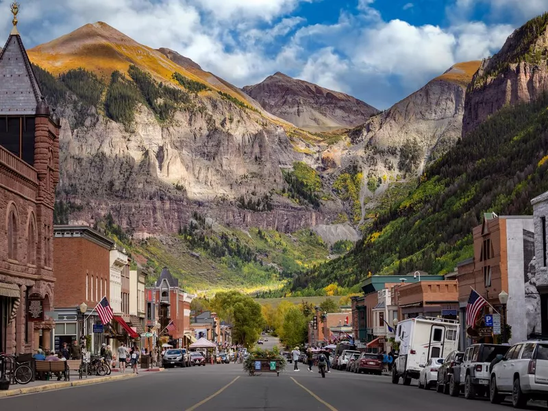 Telluride, Colorado, during the fall season