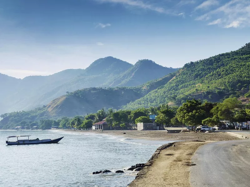 Coastline beach in Dili, East Timor